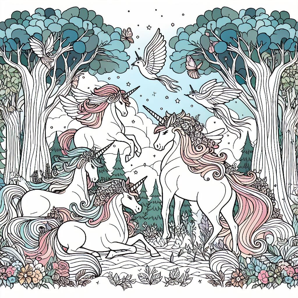 Unicorn Dreams An Enchanted Coloring Adventure