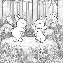 Load image into Gallery viewer, Bouncing Bunnies Coloring Book (Digital Download-PDF)
