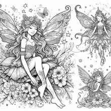 Load image into Gallery viewer, Fairy Magic Coloring Book (Digital Download-PDF)
